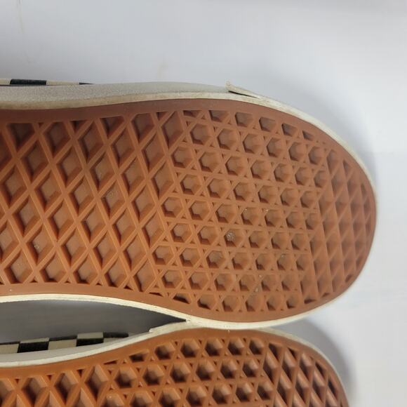 Women's Old Skool Vans Checkered Black & White Sz 8 Off The Wall - Picture 8 of 9